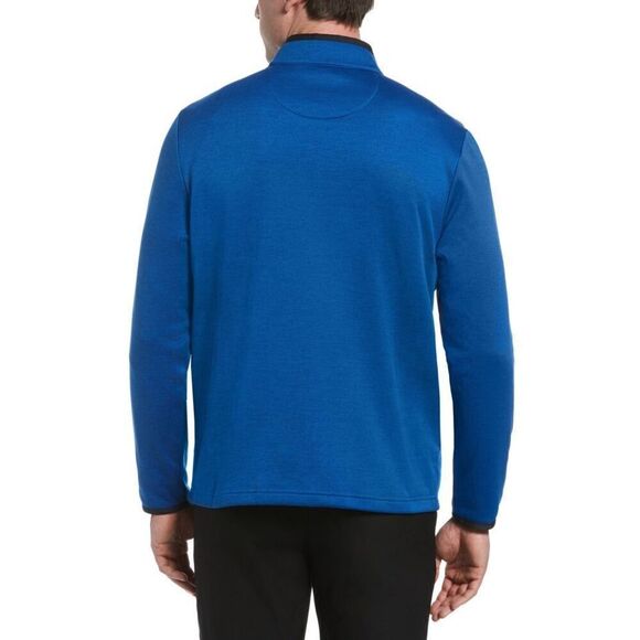 Callaway Men’s Golf 1/4 Zip Tech Fleece In Olympian Blue Heather Size L - Picture 2 of 10